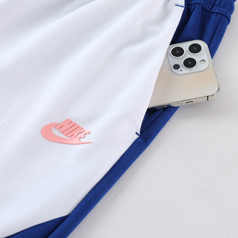 Conjunto Nike Tech Fleece Azul/Branco