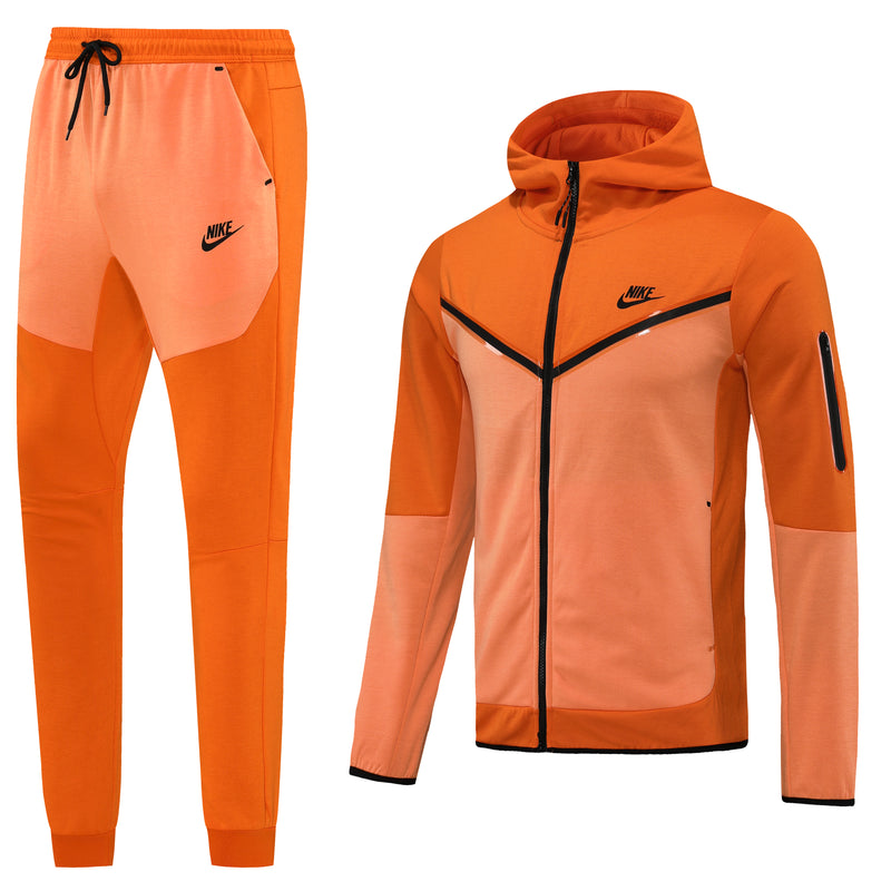 Conjunto Nike Tech Fleece Laranja