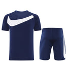 Kit Casual Nike Azul Marinho Big Swoosh