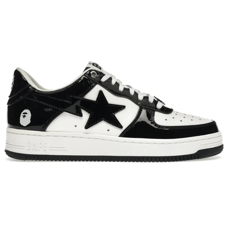 Tênis A Bathing Ape Bape Sta (Black & White)
