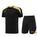 Kit Casual Nike Preto/Dourado