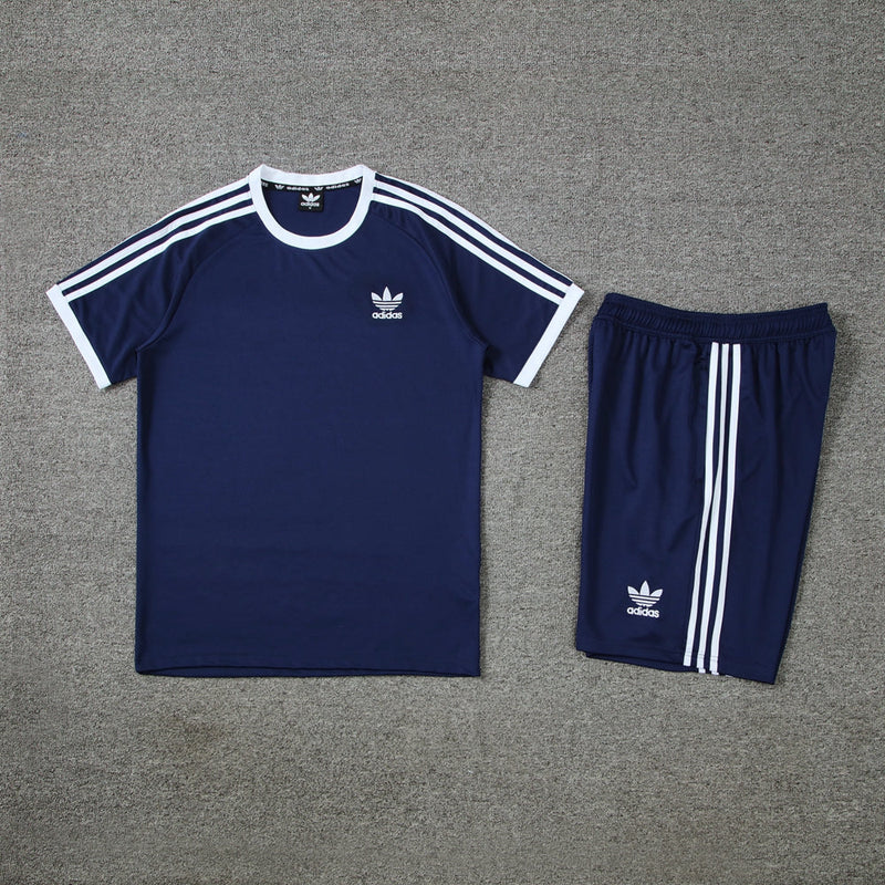 Kit Casual Adidas Classic Azul Marinho
