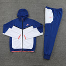 Conjunto Nike Tech Fleece Azul/Branco