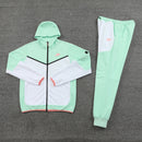 Conjunto Nike Tech Fleece Verde/Branco